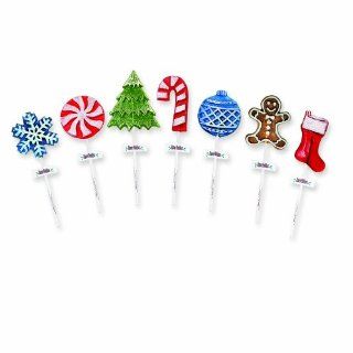 Melville Candy Company Iced X Mas LolliPops, 24 Count (Pack of 24) : Suckers And Lollipops : Grocery & Gourmet Food
