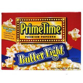 Prime Time Popcorn Light Butter : Microwave Popcorn : Grocery & Gourmet Food