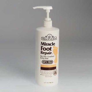 Miracle of Aloe Miracle Foot Repair Cream 32 Oz As Seen On TV Guarantees to Repair Dry, Cracked Feet & Heels! Helps Stop Itching & Unpleasant Odors Quick, Fast, Easy and Completely Painless! Contains 60% Ultra Aloe, All Natural Formula. Penetrates 
