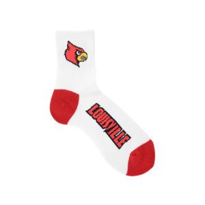 Louisville Cardinals For Bare Feet Ankle White 501 Sock
