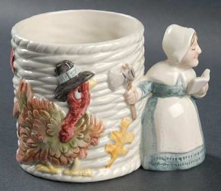 Fitz & Floyd Pilgrims Progress Mug, Fine China Dinnerware   Turkey, Pilgrims