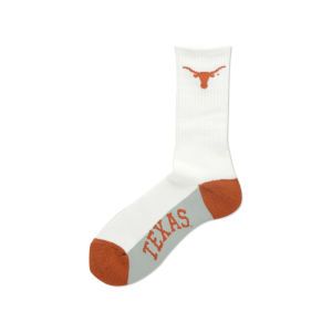 Texas Longhorns For Bare Feet Crew White 506 Sock