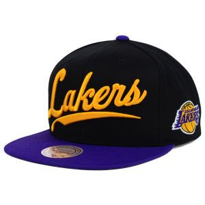 Los Angeles Lakers Mitchell and Ness NBA Big Script Snapback Cap