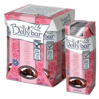 Belly bar Shake, Due for Chocolate, 4 Count, 8.25 Ounce Aseptic Packages (Pack of 2): Health & Personal Care