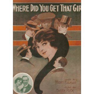 Where Did You Get That Girl   Oversized Sheet Music: Books