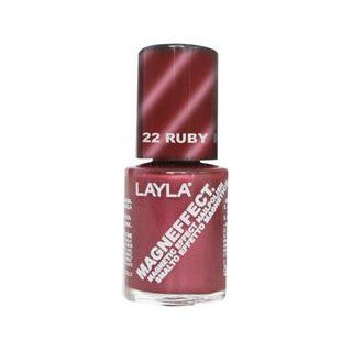 Layla Magneffect Nail Polish, Ruby Red: Health & Personal Care