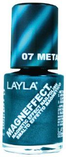 Layla Magneffect Nail Polish, Metallic Sky, 1.9 Ounce : Magnetic Nail Polish : Beauty