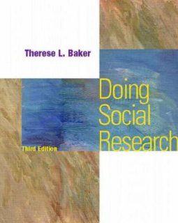 Doing Social Research (9780070060029): Therese L Baker: Books