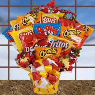 Salty Selections Chip Bouquet  Snack Gift Set for the Snacker  Birthday Gift or Christmas Gift Idea: Everything Else