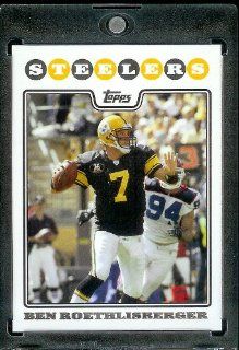 2008 Topps # 20 Ben Roethlisberger   Pittsburgh Steelers   NFL Trading Cards in a Protective Display Case!: Sports Collectibles