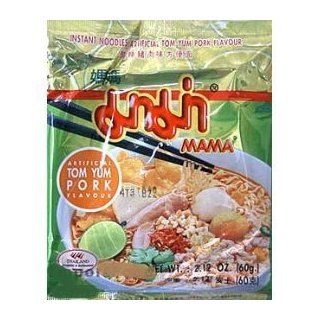 Mama Brand Thai Instant Noodles tom yum pork   10 packs : Pad Thai Noodles : Grocery & Gourmet Food