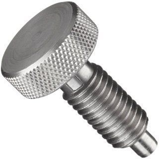 Jergens 27824 Hand Retractable Plunger, Stainless Steel, 1/2 13 Thread Ball Nose Spring Plunger
