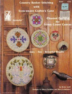Country Basket Stitching with Even weave Crafter's Cane Charted Designs for Seven Count Canvas (Haystacker, 69300) Betsy Loeff Books