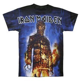 Rockabilia Iron Maiden Wicker Man AO T shirt Large: Clothing