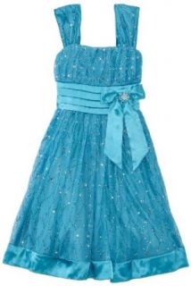 My Michelle Girls 7 16 Pleated Dress, Blue, 7 Clothing