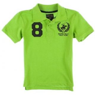 Beverly Hills Polo Club Boys 'Eight' Polo Shirt 4 Green: Clothing