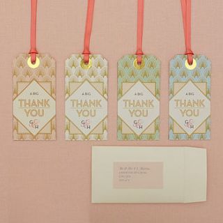 decodence thank you cards by eagle eyed bride
