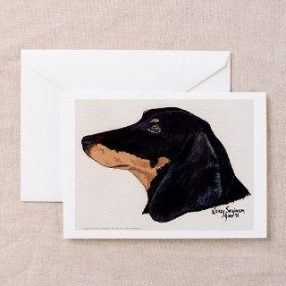 Dachshund Dog Greeting Cards (Pk of 10) by nancesdachshund