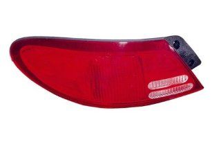 1999 2000 2001 2002 Ford Escort SE LX (Except ZX2) & 1999 Mercury Tracer LS GS Trio 4 Door Sedan Taillight Taillamp Rear Brake Tail Light Lamp (quarter panel outer body mounted) Set Pair Right Passenger And Left Driver Side (99 00 01 02): Automotive