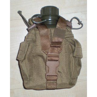 Coyote Brown Modular 1 Quart Canteen Cover (Army, Military, Police, & Security Type) : Camping Canteens : Sports & Outdoors