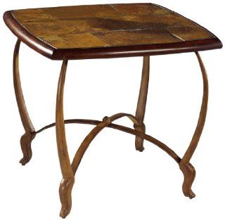 Magnussen Montevideo Wrought Iron Square End Table  