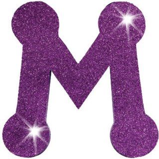 Fibre Craft Glitter Foam Alphabet Letters, M, 6 Inch