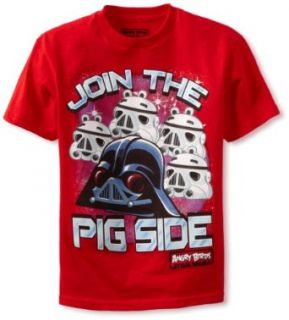 Fifth Sun Boys 8 20 Join Me Angry Birds Star Wars Youth, Red, Small: Clothing