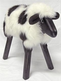 jacob lamb seat or footstool by the rocking sheep company