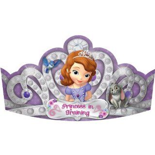 Sofia the First Tiaras (8) Paper Party Hat Princess Disney Birthday Crown: Toys & Games