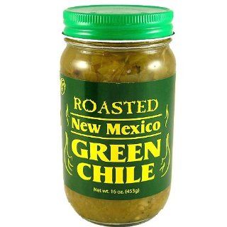 Fire Roasted New Mexico Green Chile   The classic New Mexico topping for eggs, chicken, pork & even potatoes : Hot Sauces : Grocery & Gourmet Food