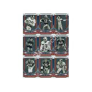 2008 Topps Chrome Football "Military Honor Roll" 9 Card Insert Set Highlighting the 9 Former NFL Players Who Served Our Country in the Military Including Roger Staubach, Rocky Bleier, Art Donovan, Norm Van Brocklin, Chuck Bednarik and Others.: Sp