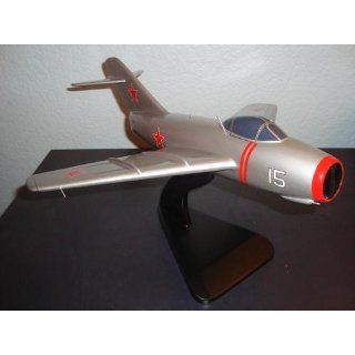 MiG 15 Fagot   former Soviet Union Airplane Model Toy. Mahogany Wood Model Aircraft Scale: 1/28: Toys & Games