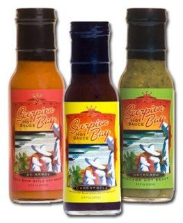 Hot Sauce Sampler, A Taste of Baja California Hot Sauce Gift Set. Baja California Taste!   Baja California Heat! This Three Jar Set Has Something For Everyone. Smoky Chipotle, Creamy Avacado, Spicy DeArbol Chiles. There is a Sauce For Every Meal. : Grocery