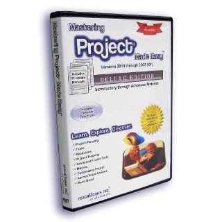 Learn Microsoft Project Made Easy Training Tutorial v. 2010 through 2002   How to use Microsoft Project Video e Book Manual Guide. Even dummies can learn from this total DVD for everyone, with Introductory   Advanced material from Professor Joe: Software