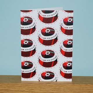 two printed tartan biscuit cards by hiya pal!