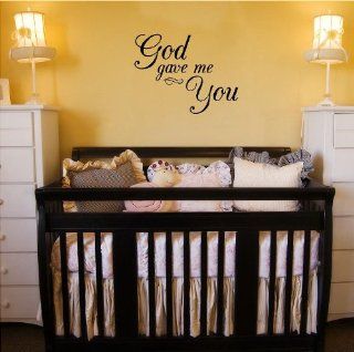 God Gave Me You (M) Wall Saying Vinyl Lettering Home Decor Decal Stickers Quotes  