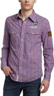 JUST A CHEAP SHIRT Men's Plaid Button Up Shirt, Pink Orange, X Large at  Mens Clothing store: Button Down Shirts
