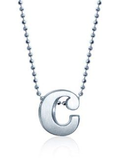 Alex Woo "Little Letters" Sterling Silver Letter C Pendant Necklace, 16": Initial Necklace: Jewelry