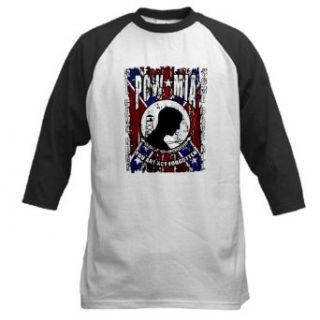 Artsmith, Inc. Baseball Jersey POWMIA All Gave Some Some Gave All on Rebel Flag: Clothing