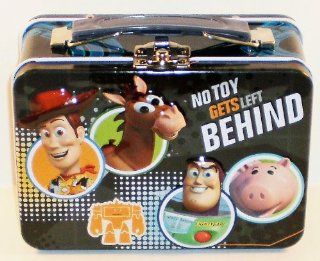 Disney Pixar Toy Story "No Toy Gets Left Behind" Small Embossed Lunch Box Tin/ Carry all : Childrens Lunch Boxes : Everything Else
