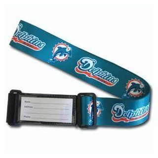 Miami Dolphins NFL Team Logo Adjustable Luggage Strap : Sports Fan Pendants : Sports & Outdoors