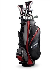 Strata Men's Complete Golf Set with Bag, 13 Piece (Right Hand, Red, Driver, Fairway, Hybrids, Irons, Putter) : Golf Club Complete Sets : Sports & Outdoors
