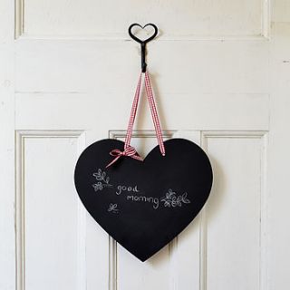 handmade heart chalkboard by altered chic