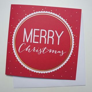 'merry christmas' card by love faith and hope