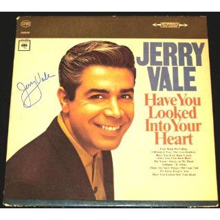 Jerry Vale Autographed / Hand Signed Have You Looked Into Your Heart LP Record Album Cover   Jerry Vale Entertainment Collectibles