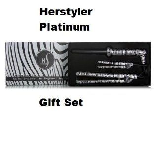 Platinum Herstyler Zebra Gift Set Kit, Includes Straightener, Mini Straightener and Curling Wand : Flattening Irons : Beauty
