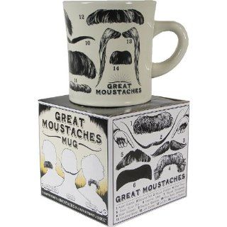 Great Moustaches Mug: Mustache Mug: Kitchen & Dining