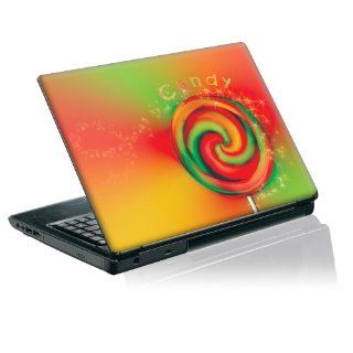 15.4" Taylorhe Laptop Skin Protective Decal Sweet Candy Colorful Swirls: Computers & Accessories