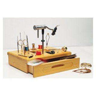Wetfly Wooden Fly Tying Station with Tools : Fly Tying Kits : Sports & Outdoors