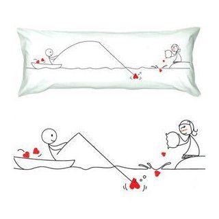 BoldLoft "Catch My Heart" Body Pillowcase Romantic Valentine's Day Gifts for Couples, Cute Valentines Gifts for Him or Her, Romantic Anniversary Gifts   Body Pillow Pillowcases